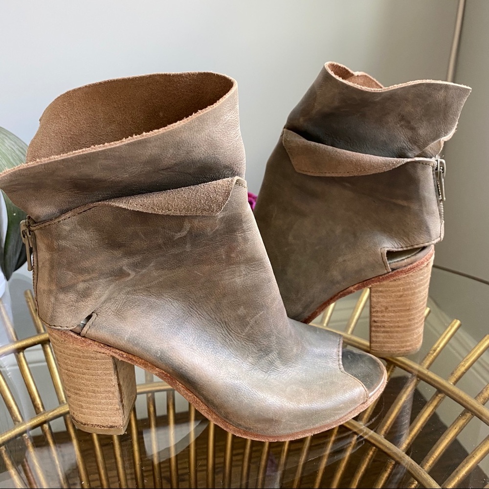 Free People Peep Toe Booties
